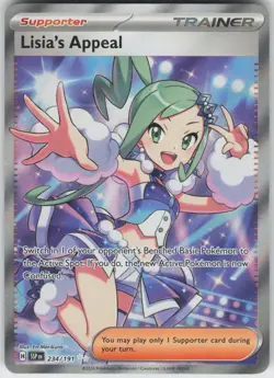 Pokemon Lisia's Appeal - 234/191 SV08: Surging Sparks Ultra Rare NM - Image 1