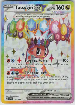 Pokemon Tatsugiri ex - 226/191 SV08: Surging Sparks Ultra Rare NM - Image 1