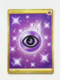 Psychic Energy 232/198 Gold Holo Pokemon SWSH06: Chilling Reign English NM - Image 3