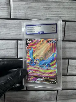Pokemon TCG Omastar V 174/195 Silver Tempest Ultra Rare Full Art Holo Flawless - Image 1