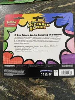POKEMON MEGA EVOLUTION ASCENDED HEROES COLLECTION ERIKA 2-PACK BLISTER X3 SEALED - Image 5