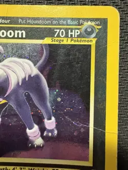 Pokemon TCG Neo Discovery Houndoom 4/75 Holo Rare Vintage WOTC 2001 Damaged HP - Image 3