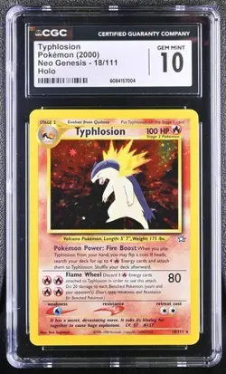 Typhlosion *CGC 10* Holo *Neo Genesis* #18 *2000* Vintage * Pokemon - Image 1