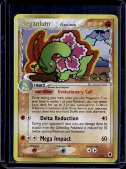 2006 Pokemon EX Dragon Frontiers Meganium Delta Species Reverse Holo #4/101 - Image 1