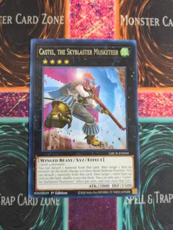 Yu-Gi-Oh! Castel, the Skyblaster Musketeer GRCR-EN050 1st Edition Rare NM - Image 1