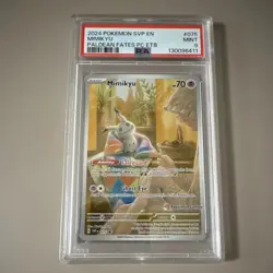Pokemon Mimikyu 075 SV-P Promo Holo Exclusive PSA 9 English 2024 - Image 1