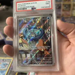 Pokemon Squirtle Illustration Rare #148 PSA Graded Mint 9 - Image 3