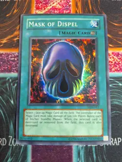 Yu-Gi-Oh! TCG Mask of Dispel LON-017 Super Rare Unlimited Near Mint - Image 1
