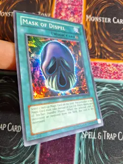 Yu-Gi-Oh! TCG Mask of Dispel LON-017 Super Rare Unlimited Near Mint - Image 2