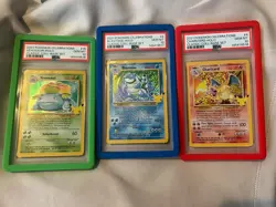 SEQUENTIAL BIG 3 PSA 10 BLASTOISE 2 CHARIZARD 4 VENUSAUR 15 CELEBRATIONS POKEMON - Image 1