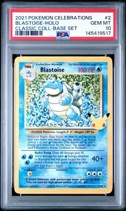 SEQUENTIAL BIG 3 PSA 10 BLASTOISE 2 CHARIZARD 4 VENUSAUR 15 CELEBRATIONS POKEMON - Image 3