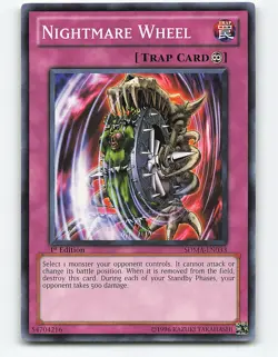 Nightmare Wheel #SDMA-EN033 1st Edition Yugioh Card - Image 1