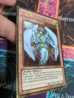 Yu-Gi-Oh! Celestia, Lightsworn Angel PGLD-EN087 Unlimited Gold Rare NM - Image 2
