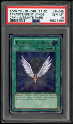 Transcendent Wings CRV-EN045 1st Edition Ultimate Rare Yugioh PSA 10 *950 - Image 1