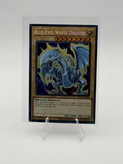 YUGIOH Secret Rare Blue-Eyes White Dragon MP22-EN266 1st Edition - Image 1