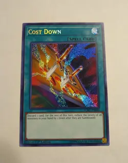 ( COST DOWN ) - Secret Rare - LCKC-EN040 - 1st - NM - Yu-Gi-Oh Kaiba Collection - Image 1