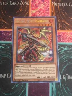 Yu-Gi-Oh! Ignis Heat, the True Dracowarrior FIGA-EN053 1st Ed Secret Rare NM - Image 1