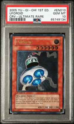 Uforoid CRV-EN010 1st Edition Ultimate Rare Yugioh PSA 10 *134 - Image 1