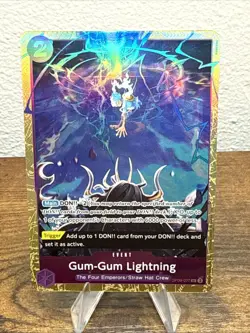 Gum-Gum Lightning OP09-077 English Foil One Piece Premium Best Selection Vol 4 - Image 1