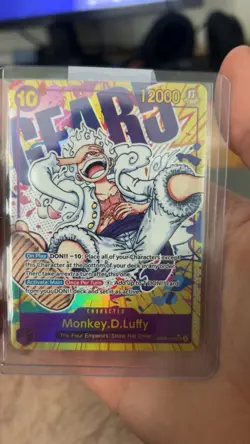 Bandai One Piece CCG Monkey.D.Luffy OP05-119 Secret Rare Foil Alt Art 12000 - Image 1