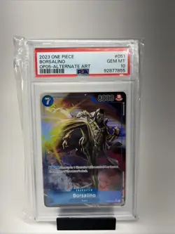 2023 One Piece Borsalino OP05-051 Alternate Art PSA 10 GEM MINT - Image 1