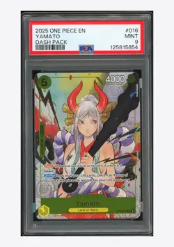 One Piece PSA 9 MINT Yamato C Promo 2025 ST13-016 Dash Pack English - Image 1
