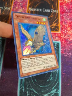 Yu-Gi-Oh! Crystal Beast Cobalt Eagle RYMP-EN045 Super Rare 1st Edition Near Mint - Image 2