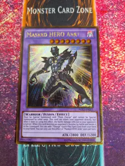 Yu-Gi-Oh! Masked HERO Anki PGL2-EN011 Gold Secret Rare 1st Edition Near Mint - Image 1
