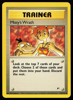 Misty's Wrath 114/132 Uncommon Gym Heroes Pokemon Card - Image 1