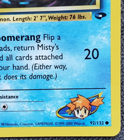 1st Edition Misty's Staryu - Gym Challenge - #92/132 - Vintage Pokemon Card 2000 - Image 4