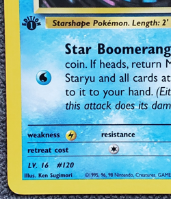 1st Edition Misty's Staryu - Gym Challenge - #92/132 - Vintage Pokemon Card 2000 - Image 5