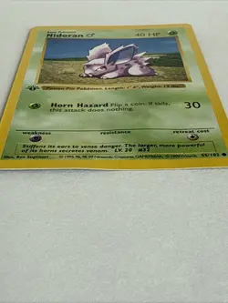 Pokemon Card - Nidoran M Base Set (Shadowless) 55/102 Common 1st Edition - Image 5