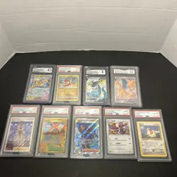 Bulk Graded Pokemon Card Slab Lot of 9- PSA, CGC Modern/Vintage Charizard GMA - Image 1