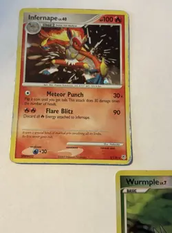 Pokemon 5 Card Lot of 2007 Diamond & Pearl (4) Reverse Holos and (1) Holo - (HP) - Image 3