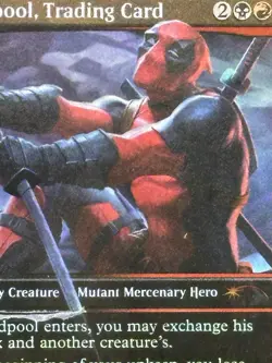 Magic 2025 Deadpool Trading Card #1753 Secret Lair Drop-Foil PSA 8 - Image 2