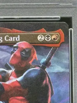 Magic 2025 Deadpool Trading Card #1753 Secret Lair Drop-Foil PSA 8 - Image 4