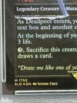 Magic 2025 Deadpool Trading Card #1753 Secret Lair Drop-Foil PSA 8 - Image 5