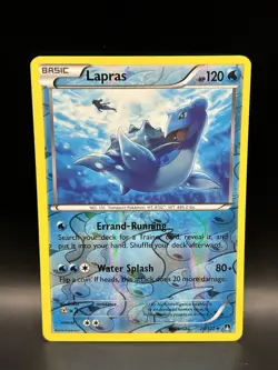 Reverse Holo Lapras 28/122 - Pokemon BREAKpoint Card - LP - Image 1