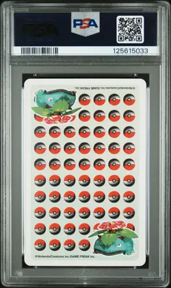 Pokemon Stadium Green Venusaur King of Spades Playing Card 1998 PSA 9 MINT - Image 2