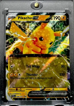 PIKACHU RARE GOLD RAINBOW FOIL RARE REFRACTOR SHOCK Holo TCG Card - POKEMON Mint - Image 1