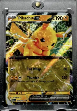 PIKACHU RARE GOLD RAINBOW FOIL RARE REFRACTOR SHOCK Holo TCG Card - POKEMON Mint - Image 2