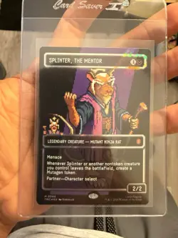 Magic: The Gathering TMNT Crossover Foil Card - Splinter, The Mentor + 8 Cards - Image 1