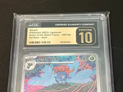 CGC Pristine 10 Gloom 109/108 - Ruler Of The Black Flame Pokemon Card (Japanese) - Image 3