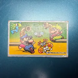 Vintage 1983 MARIO BROS Japanese Menko Card, Nintendo, Famicon, Retro, Luigi rc - Image 2