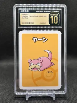 🔥CGC PRISTINE 10🔥POKEMON JAPANESE SLOWPOKE OLD MAID PLAYINGS CARDS - Image 1