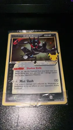 Greninja Gold Star SWSH144 - Celebrations PROMO Pokemon Card Sealed - clean - Image 1