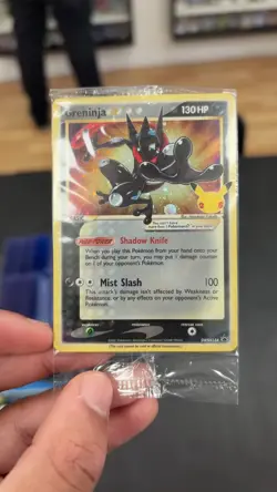 Greninja Gold Star SWSH144 - Celebrations PROMO Pokemon Card Sealed - clean - Image 2