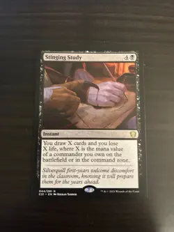 Magic: The Gathering (MTG) - Stinging Study - Commander 2021 (C21) - Image 1