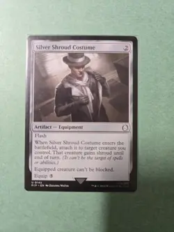 Silver Shroud Costume - 142 - NM - Universes Beyond: Fallout - MTG - Image 1