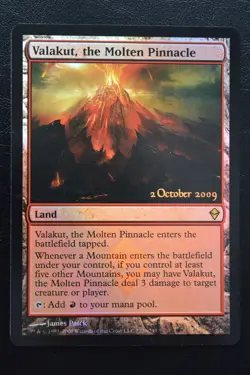 Magic The Gathering MTG VALAKUT, THE MOLTEN PINNACLE FOIL Zendikar Promos LP - Image 1